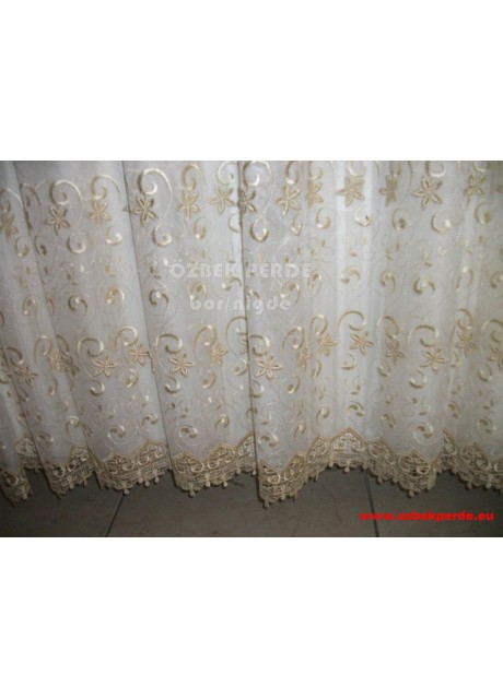 Çiçekli Tül Perde 350x250